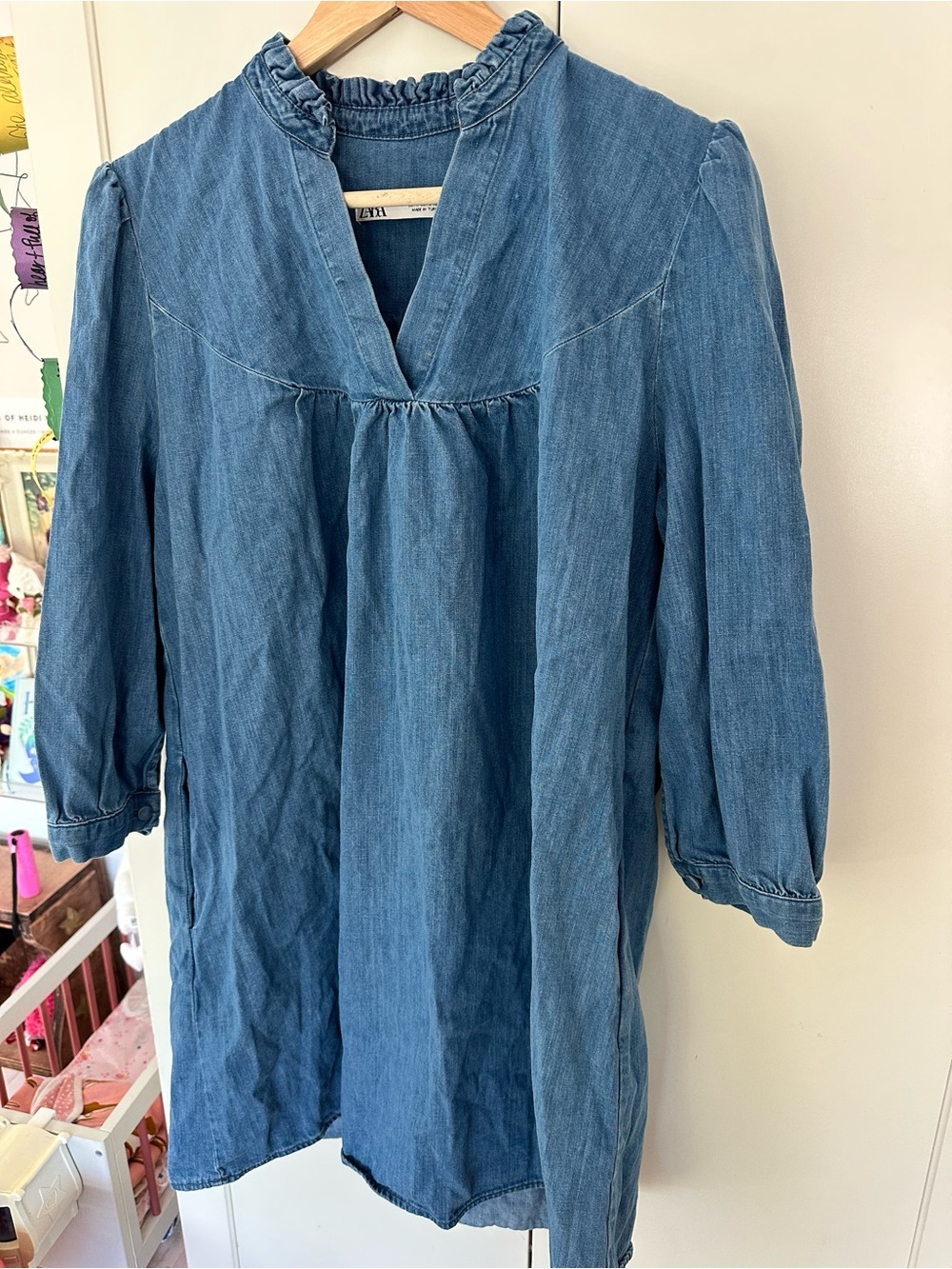 Zara chambray dress